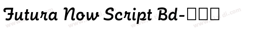 Futura Now Script Bd字体转换 Futura Now Script Bd字体转换
